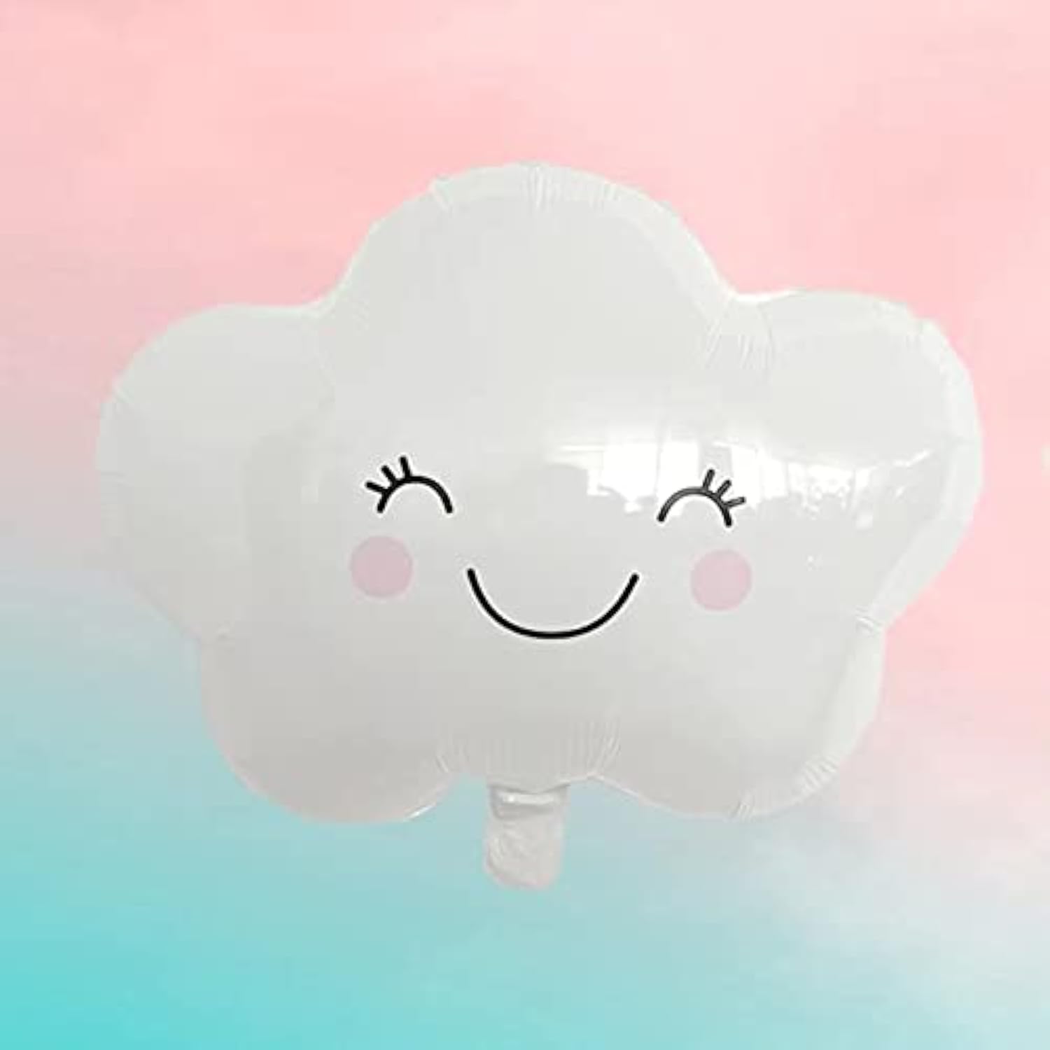 8Pcs White Cloud Balloons 18In Mylar Foil Cloud Baby Shower Birthday Wedding