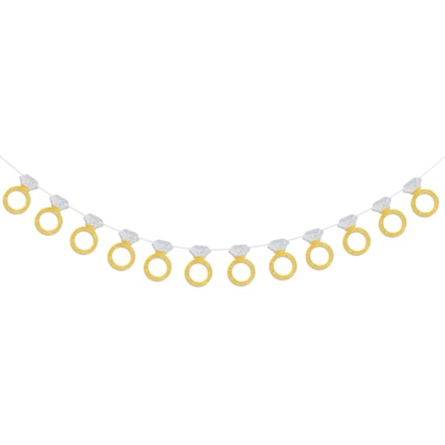 Wedding Diamond Ring Banner for Engagement, Bachelorette & Bridal Shower Decor