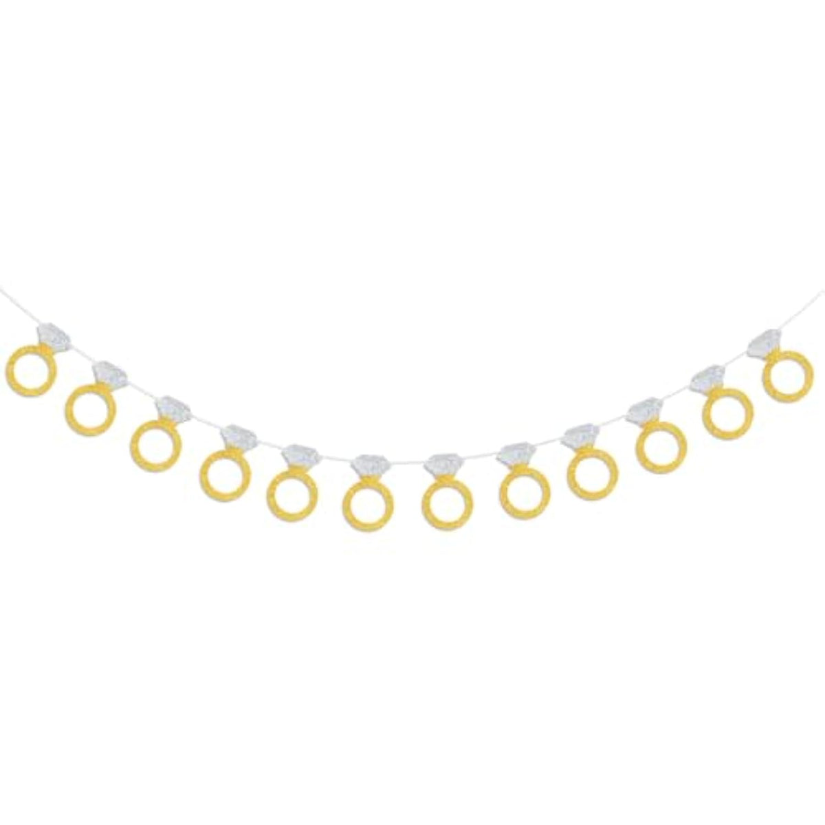 Wedding Diamond Ring Banner for Engagement, Bachelorette & Bridal Shower Decor