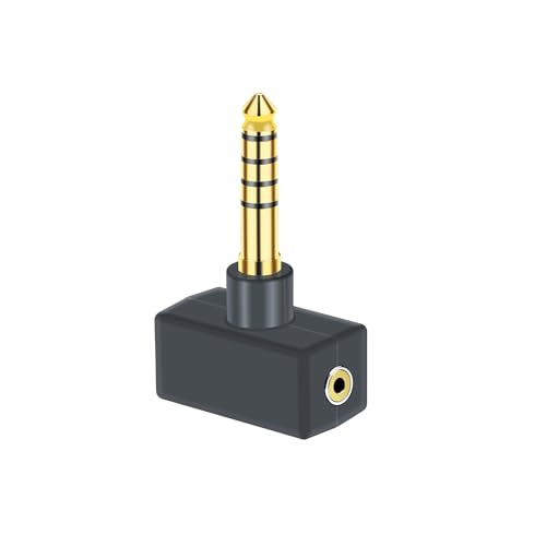 4.4mm Balanced Male to 2.5mm BAL Female Headphone Adapter for Connects 2.5mm 4-Pole Cable to Balanced 4.4mm Player Device T-Type Amplifier Conversion
