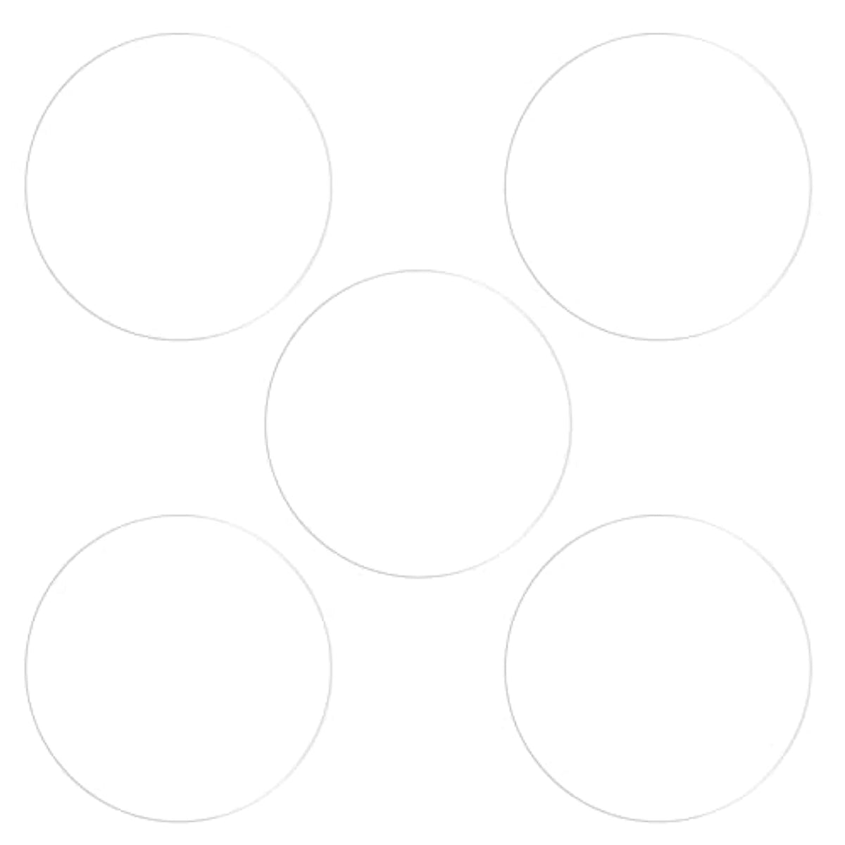 5Pcs Watch Glass Screen Protectors 30Mm Soft Tpu Anti-Scratch Hd Clear High Definition Round Smartwatch Screen Protection Film (For Flat Screen)