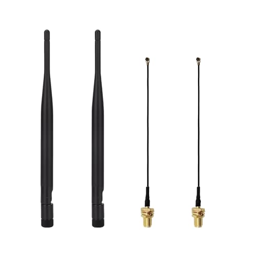 2 Sets 915Mhz Wifi Antenna Lora Indoor 3Dbi Gain Omni With Sma Male Connector For Meshtastic Lora32 915Mhz Esp32 Lora Oled Board With 5.9In Ipex Cable
