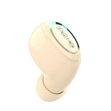 Single Wireless Bluetooth Earbud With Mic, Lightweight In-Ear Headset For Android, Ios & Laptop, Ideal For Office, Driving, Students, Supermarket & Restaurant Staff (Beige)
