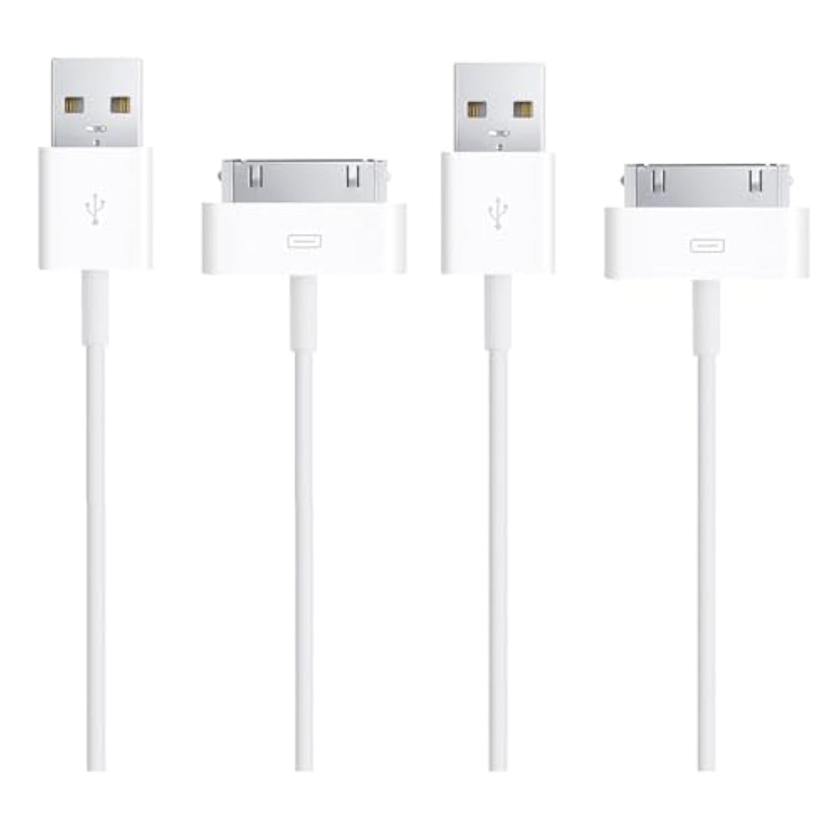 2-Pack Cable Compatible With Charger Iphone 4/4S/3G/3Gs,Ipad 1 2 3,Ipod Touch 4 3 2 1,Old Ipod Classic 3 2 1,(3.3 Feet,White)