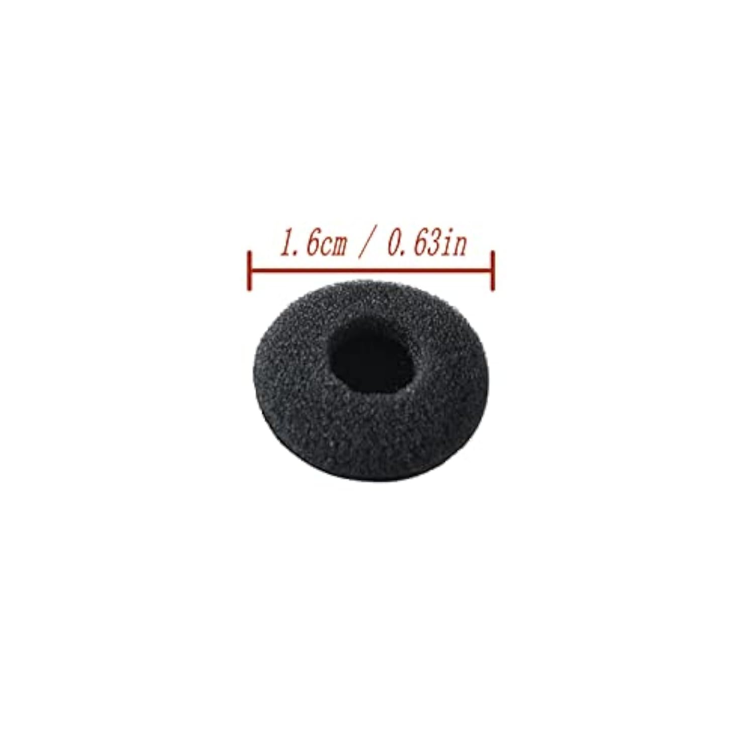 Black Soft Foam Earbud Earpad Replacement Sponge Covers For Walkie Talkie Earpiece & Stereo Headsets?Diameter 18Mm,10Pcs?