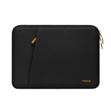 MOSISO 13.3 inch Laptop Case, 13-13.3 inch Laptop Sleeve Compatible with MacBook Air 13 13.6/Pro 13/Pro 14,HP Dell ASUS Lenovo Notebook, Portable Neoprene Carrying Computer Bag with Bevel Pocket,Black