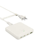 USB C Charging Station 67W, 4-Port Slim USB C Charger Block for iPhone 17/16/15, MacBook Air/Pro with 5ft Extension Cord, 3 USBC, 1 USB-A, Fast