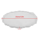 Large Round Resin Tray Mold-13 Inch, Irregular Silicone Serving Tray, Geode Agate Epoxy Mold For Coaster, Fruit Board, Dessert Dish, Resin Painting Art, Jewelry Storage Plate, Home Decoration