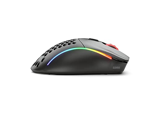 Model D- (Minus) Wireless Gaming Mouse - 67G Superlight Honeycomb Design, Rgb, Ergonomic, Lag Free 2.4Ghz Wireless, Up To 71 Hours Battery - Matte Black