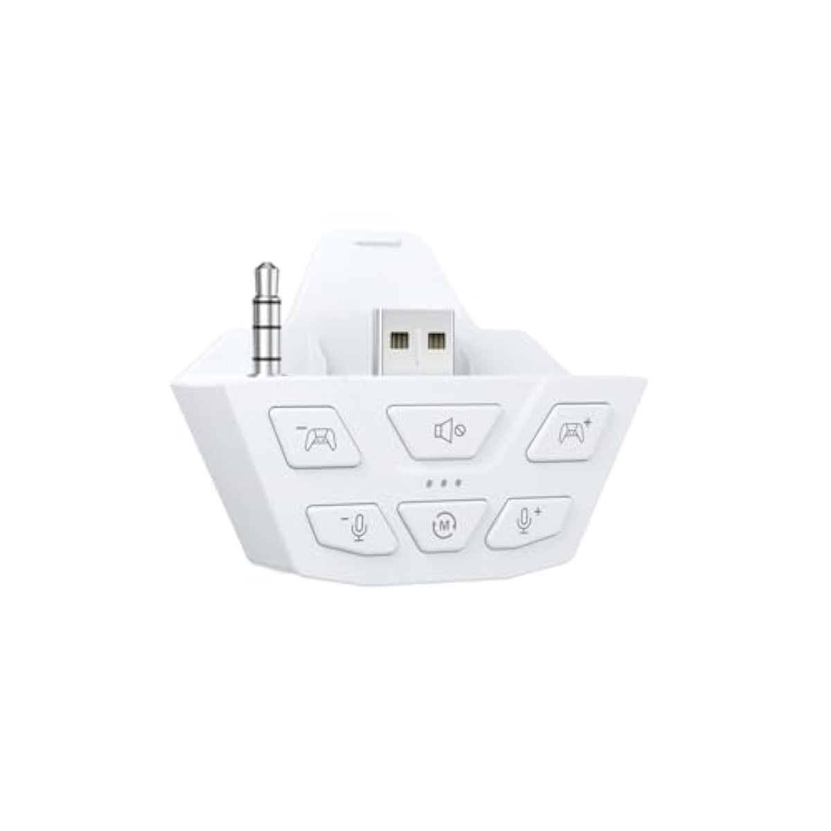 Stereo Headset Adapter, Audio Mic Headphone Adapter For Xbox One, Xbox Series X|S And Elite Controller, Adjust Audio Balance (Game Sound & Voice Chat), Not Bluetooth Compatible, Ivory