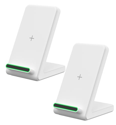 2 Pack Fast Wireless Charger Stand for , 15W Wireless Charging Stand for  iPhone, for  Galaxy S22/S21/S20, for Google Pixel, for
