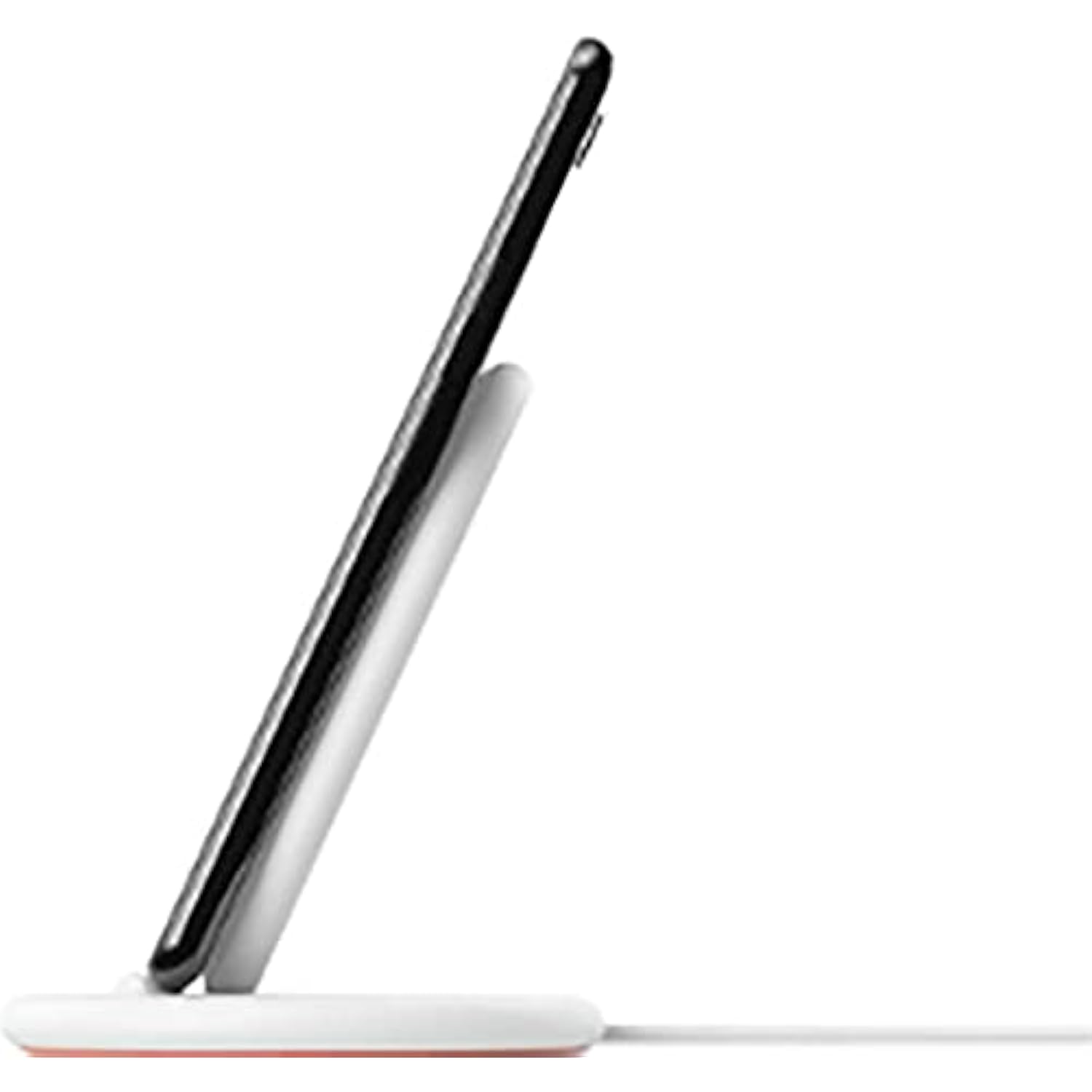 Google Stand Wireless Charger Qi-Certified, Fast Charging iPhone 12 Pro, 12 Pro Max, 12 Mini, 12, iPhone 11 Pro, 11 Pro Max, 11, iPhone SE (2nd Generation)- Retail Packaging (White)