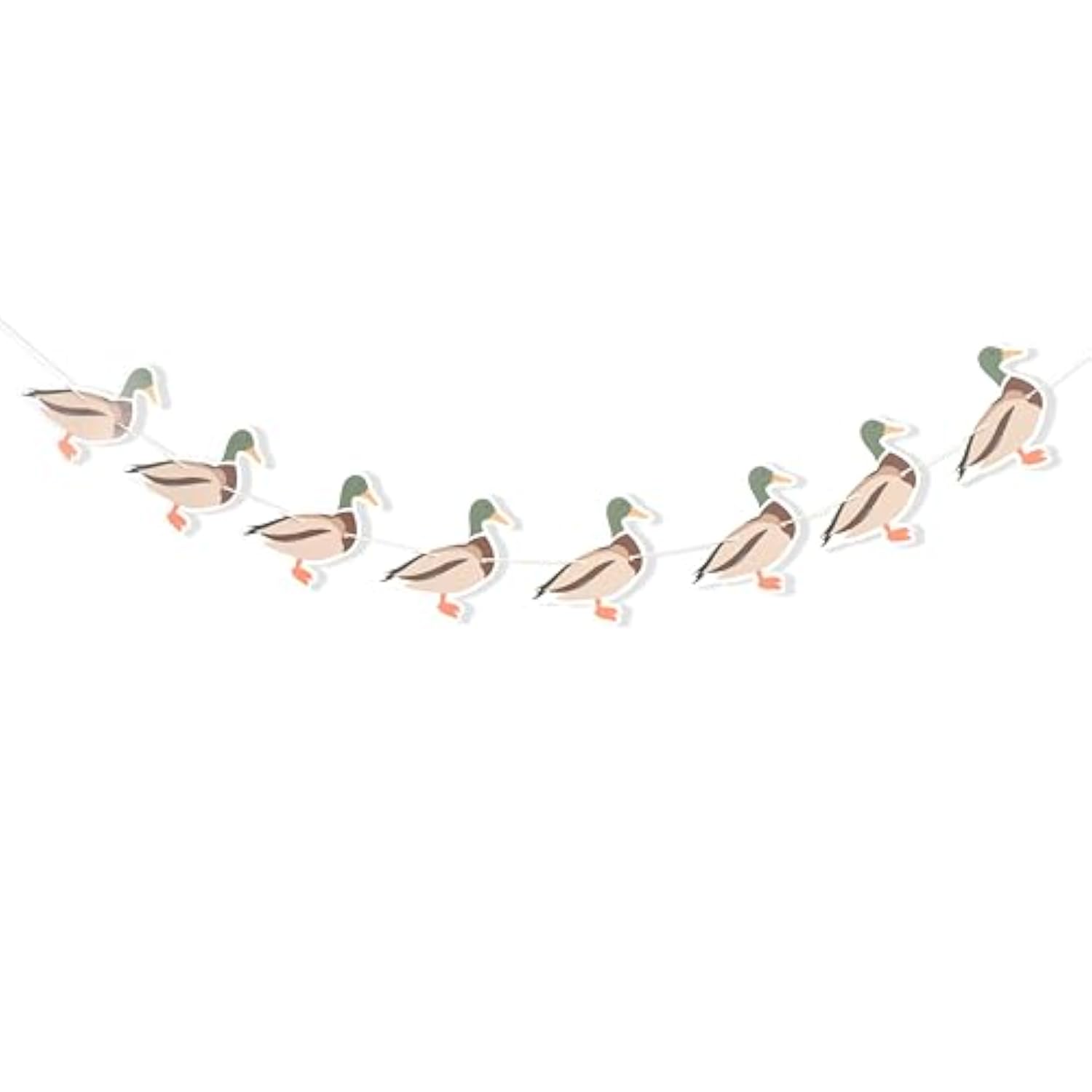 Lucky Duck Banner - Duck Hunting Birthday Party Decorations,Mallard Duck 1St Birthday Banner,One Lucky Duck Party Decor,Boy Girl Duck Theme Birthday Banner Photo Props