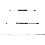 StarTech.com 1m (3ft) USB to Lightning Cable, MFi Certified, Coiled iPhone Charger Cable, Black, Durable TPE Jacket Aramid Fiber, Heavy Duty Coil Lightning Cable (RUSB2ALT1MBC)