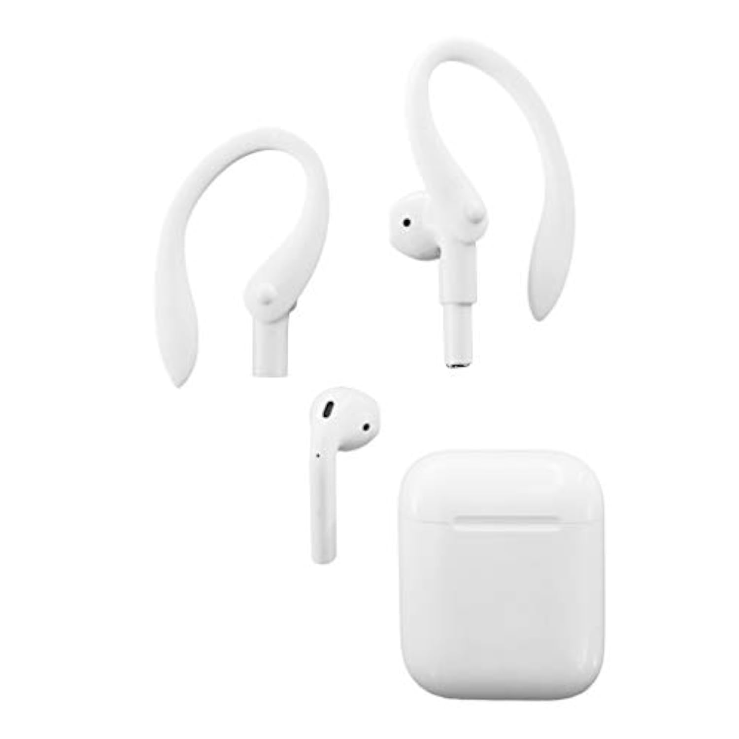 Earhooks Compatible With Apple Airpods | White