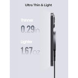 Magfusion Aura Magnetic Wireless Charger, Qi2 Certified 15W Ultra-Fast Charging Compatible With Magsafe, Wireless Charging Pad With 5Ft Cable For Iphone 15/14/13/12 (Charger Not Included)