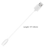 Geekria Type-C Sport Earphones Short Charger Cable Compatible with ATH ANC300T