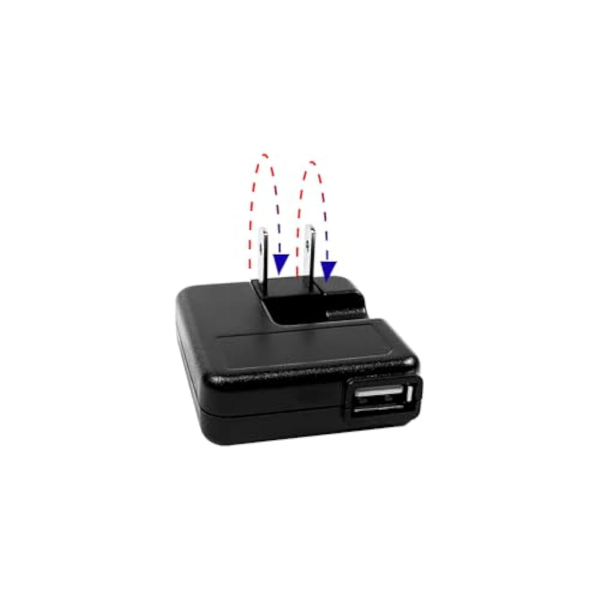 Flat Usb Wall Charger, 5W 5V 1A 1000Ma Single Port Retractable Portable Phone Charger For Most Cell Phones, Mp4 Players, Digital Cameras, Psp, Kindle - 1Pcs