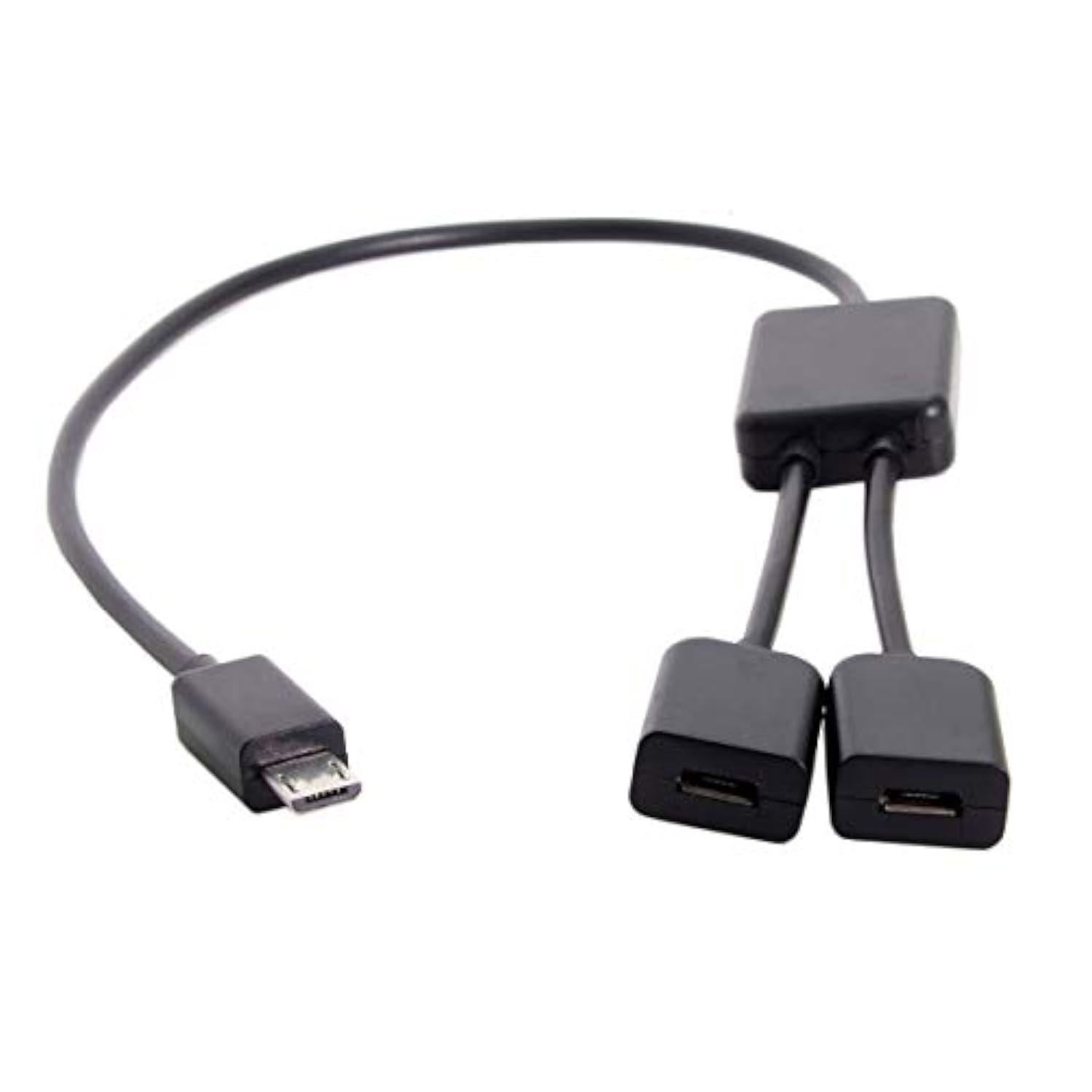 Micro Usb 2.0 Otg To Dual Ports Micro Usb 2.0 5Pin Female Hub Cable Compatible For Laptop Pc & Mouse & Flash Disk