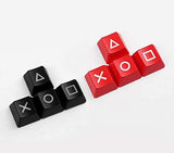 Keyboard Keycaps Arrow/Direction Key Psp Controller Pattern Cherry Mx Key Cap For Mx Switches Backlit Mechanical Gaming Keyboard (Red)