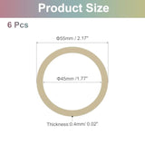 uxcell Magnetic Sticker Ring, 6Pcs Universal Magnetic Adapter Ring Metal Magnet Wireless Charging Conversion Kit for Mobile Phone Case Wireless Charger (Rose Gold)