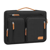 MOSISO 360 Protective Laptop Case 13.3 inch, 13-13.3 inch Laptop Sleeve Compatible with MacBook Air/Pro 13/Pro 14, HP Dell Acer, Side Open Carrying Computer Bag with 5 Accessory Pockets&Belt, Black