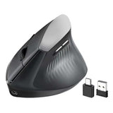 Ergonomic Bluetooth Mouse, Wireless Rechargeable Vertical Mouse For Carpal Tunnel With Usbc & Bt 5.0/3.0 & 2.4G Connect, Silent, Easy To Use, 6 Buttons For Laptop Pc Macbook Desktop Computer