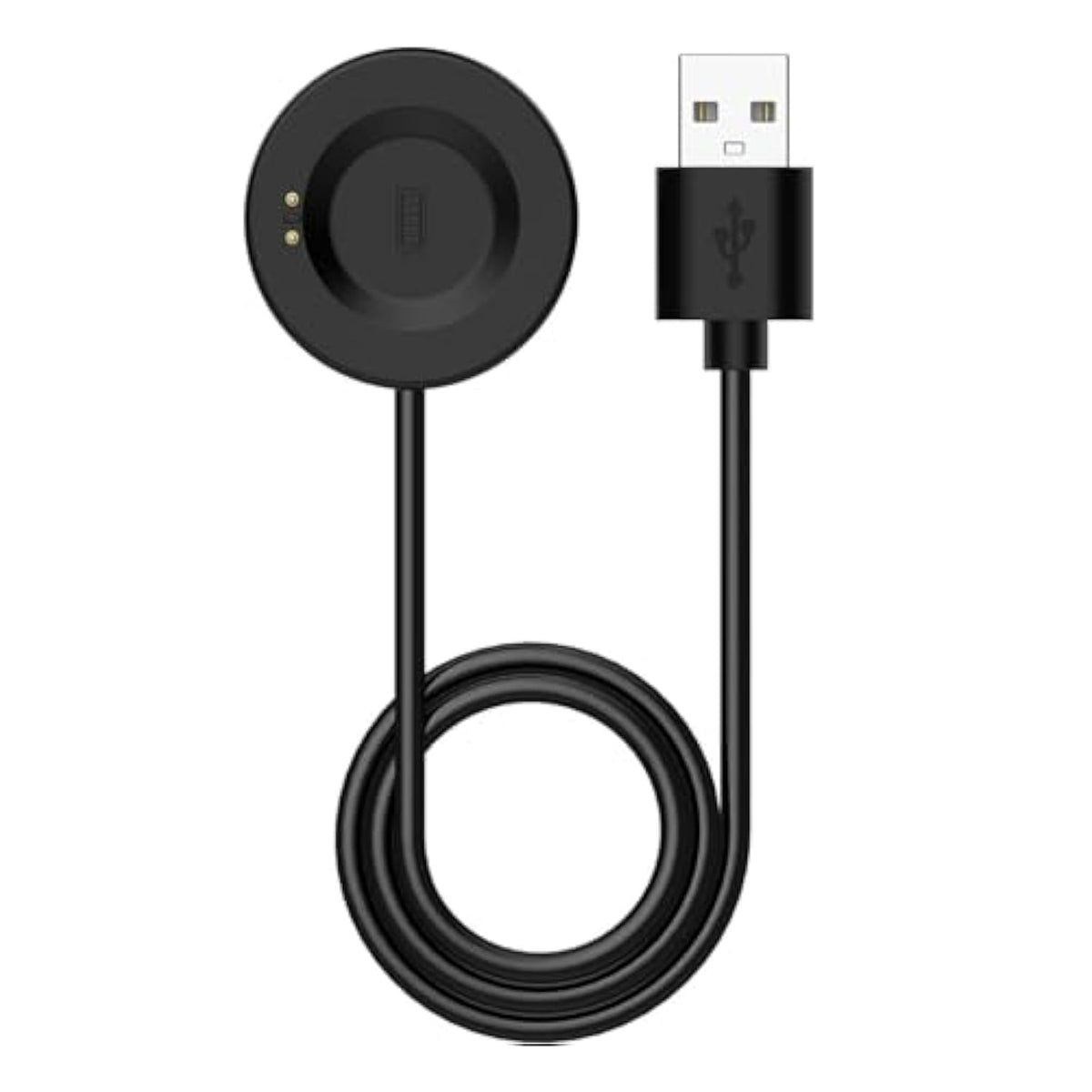 Compatible For Itech Fusion 2 Charger, 3.3Ft/100Cm Replacement Usb Charging Cable For Itech Fusion 2 Smartwatch Charger Cord Dock Adapter, Black