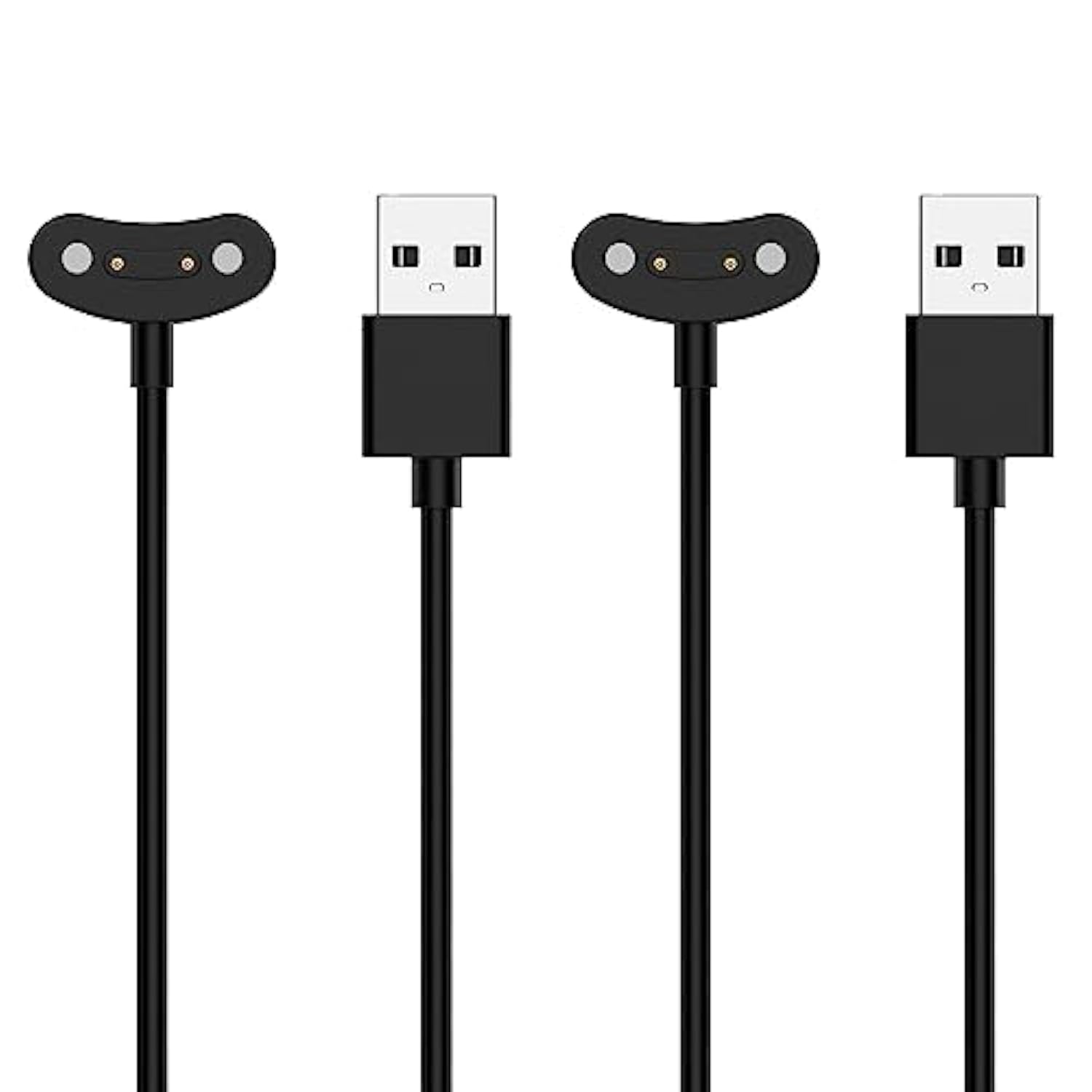 Replacement Charger Compatible With Ticwatch Pro 5 /Pro 5 Enduro/Atlas Charging Cable 3.3Ft Usb Portable Magnetic Charging Cord Cable For Ticwatch Pro 5 Charger Smartwatch Accessories (2Packs,Black)
