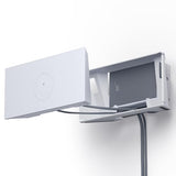 Wall Mount Designed For Starlink Gen 3 With Cable Organizer Tie, Caddy, Starlink Standard V3 2 In 1 Mesh Router Power Supply Mounting Kit, Wall Holder Stand - White (Design Patent Pending)