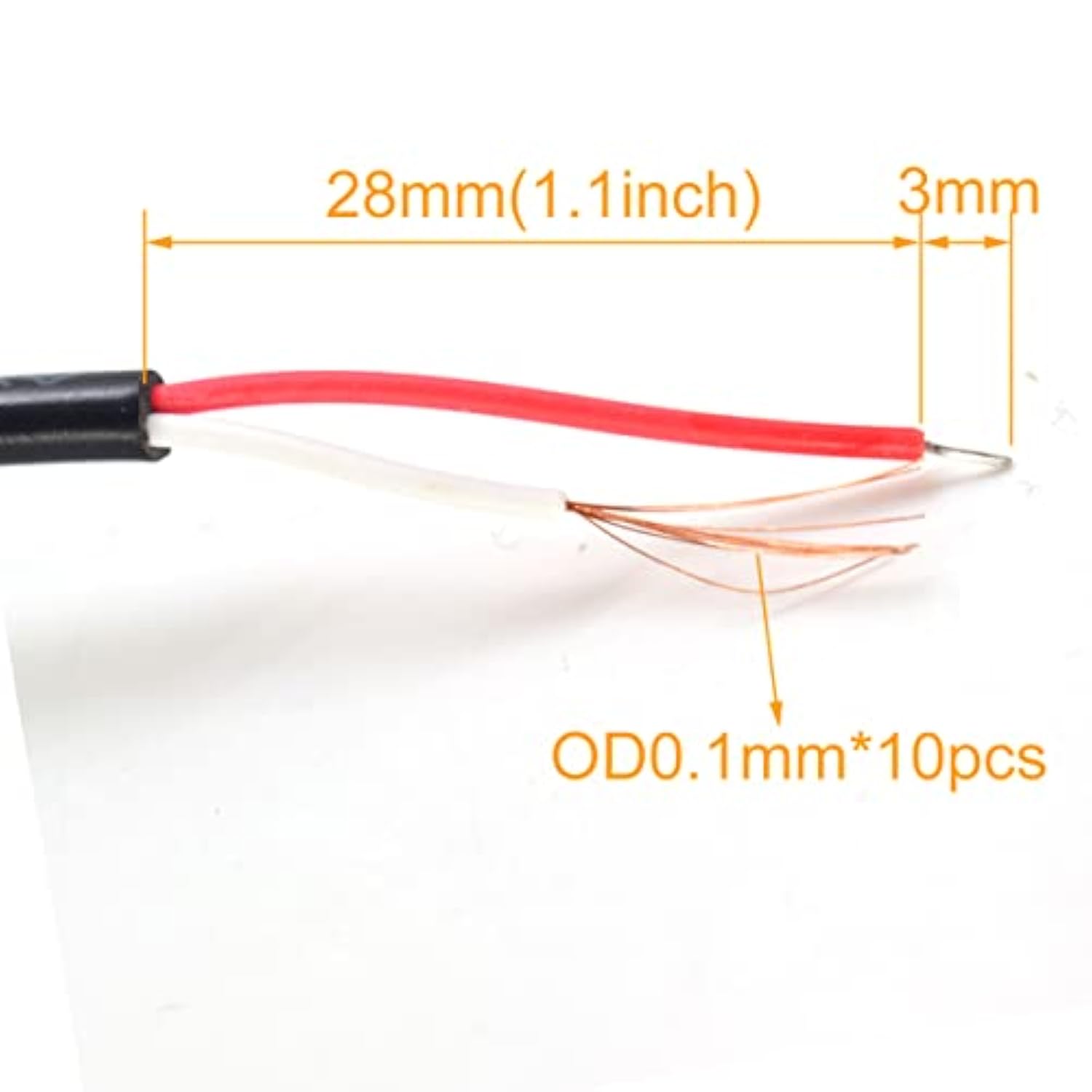 5Pcs Usb 2 Wire Pigtail Cable 1A 5V 1M 3.3Ft Black 28Awg Usb A Male Power Cable Plug Cord Connectors With Quick Wire Cable Connector