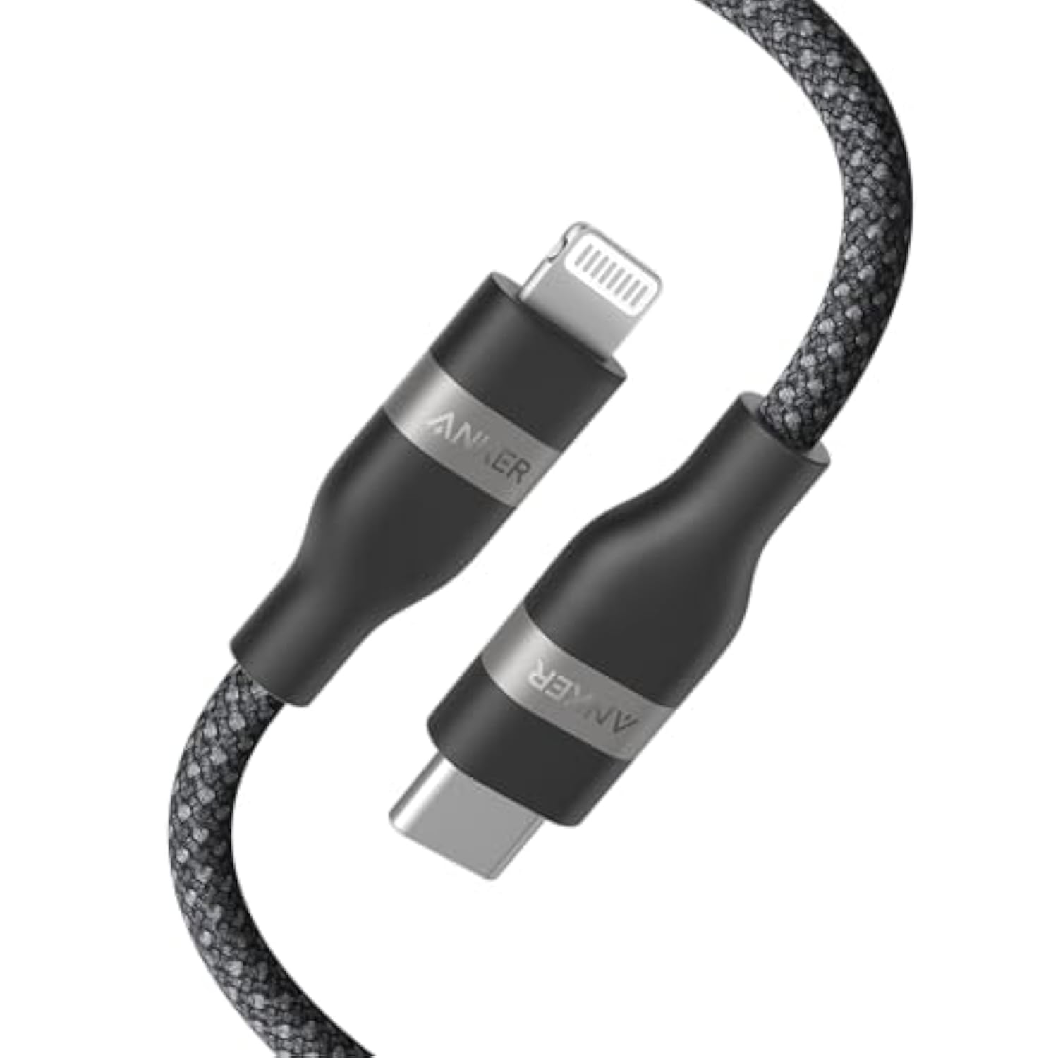 Anker USB C to Lightning Cable, Upcycled-Braided USB C to Lightning Cord, Ultra-Fast Charging Cable for iPhone 14/13/12/11 Series and More (3FT)