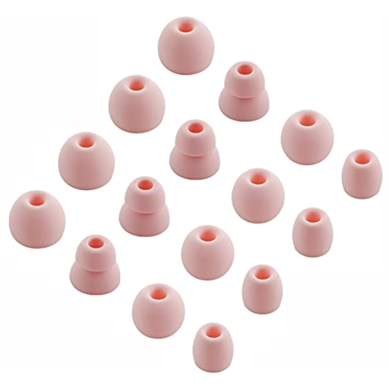 Ear Tips Compatible With Beats Powerbeats Pro Headphone, 8 Pairs S/M/L/D 4 Sizes Soft Silicone Earbud Tips Replacement Eartips, Compatible With Powerbeats Pro, 8 Pairs Cloud Pink