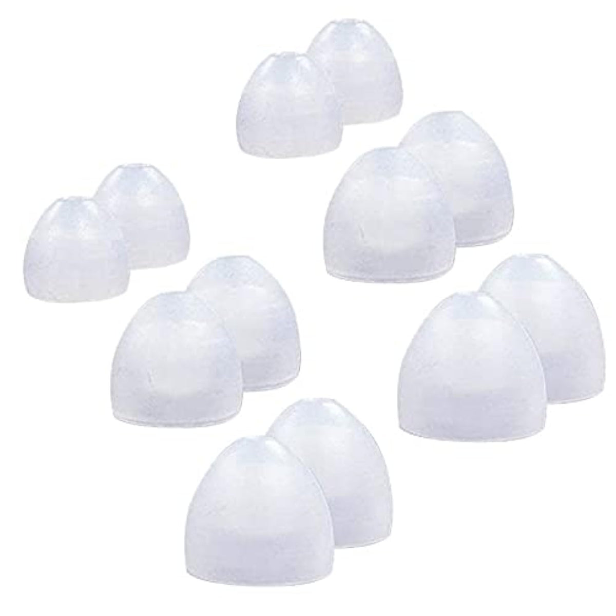 Replacement Super-Slim Oval Ear Tips Ear Buds Eartip Earbud Replacement For Klipsch Headphones,6 Pairs Set,S/M/L,Clear (Replacement For Klipsch 6Pairs)