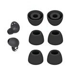 3 Pairs Galaxy Buds 2 Pro Ear Tips, Soft Silicone Washable Ear Tips, Compatible With Galaxy Buds 2 Pro 2022 Sm-R510 Earbuds Tips, Fit In Charging Case Replacement Ear Tips Black, Small