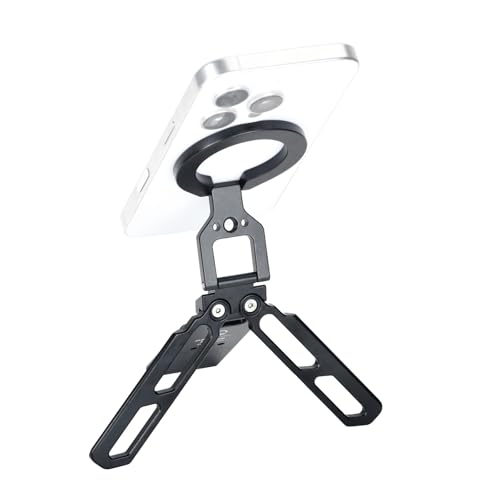 MPH-01 Magnetic Pocket Phone Tripod Foldable Compatible with Magsafe for iPhone 17/16/15/14/13/12 Plus Pro Max Series, Cell Phone Tripod Mount Handle