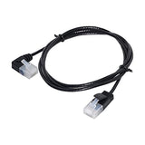 Cat6 Ethernet Cable,90 Degree Right Angled RJ45 UTP Network Extension Cable Patch Cord Cat6a LAN Cable for Laptop Router TV Box 1.0M
