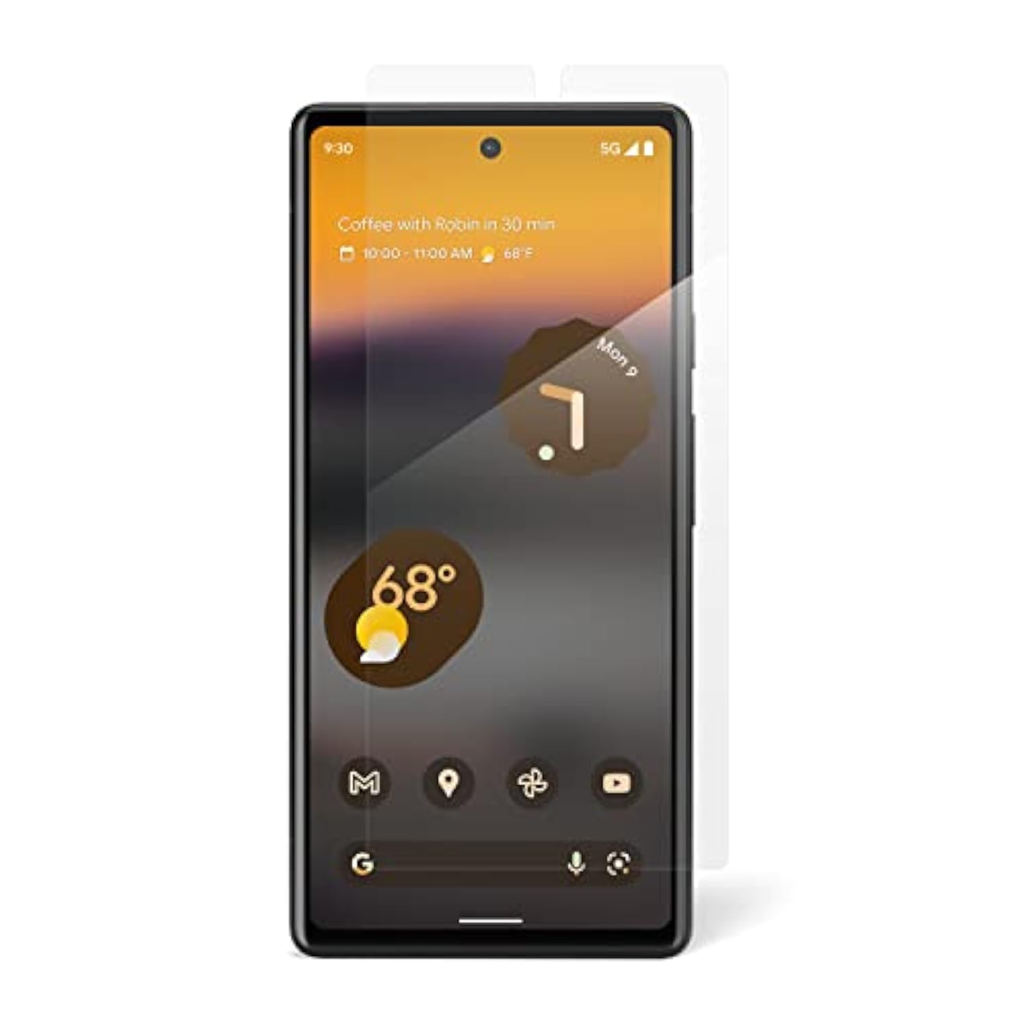 Zagg Invisibleshield Glass Elite Screen Protector For Google Pixel 6A, 5X Shatter Protection, Anti-Fingerprint Technology, Easy To Install (200109382)