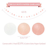 16pcs Pink Birthday Kit with Banner, Honeycomb Balls, Garland & Swirls Decor