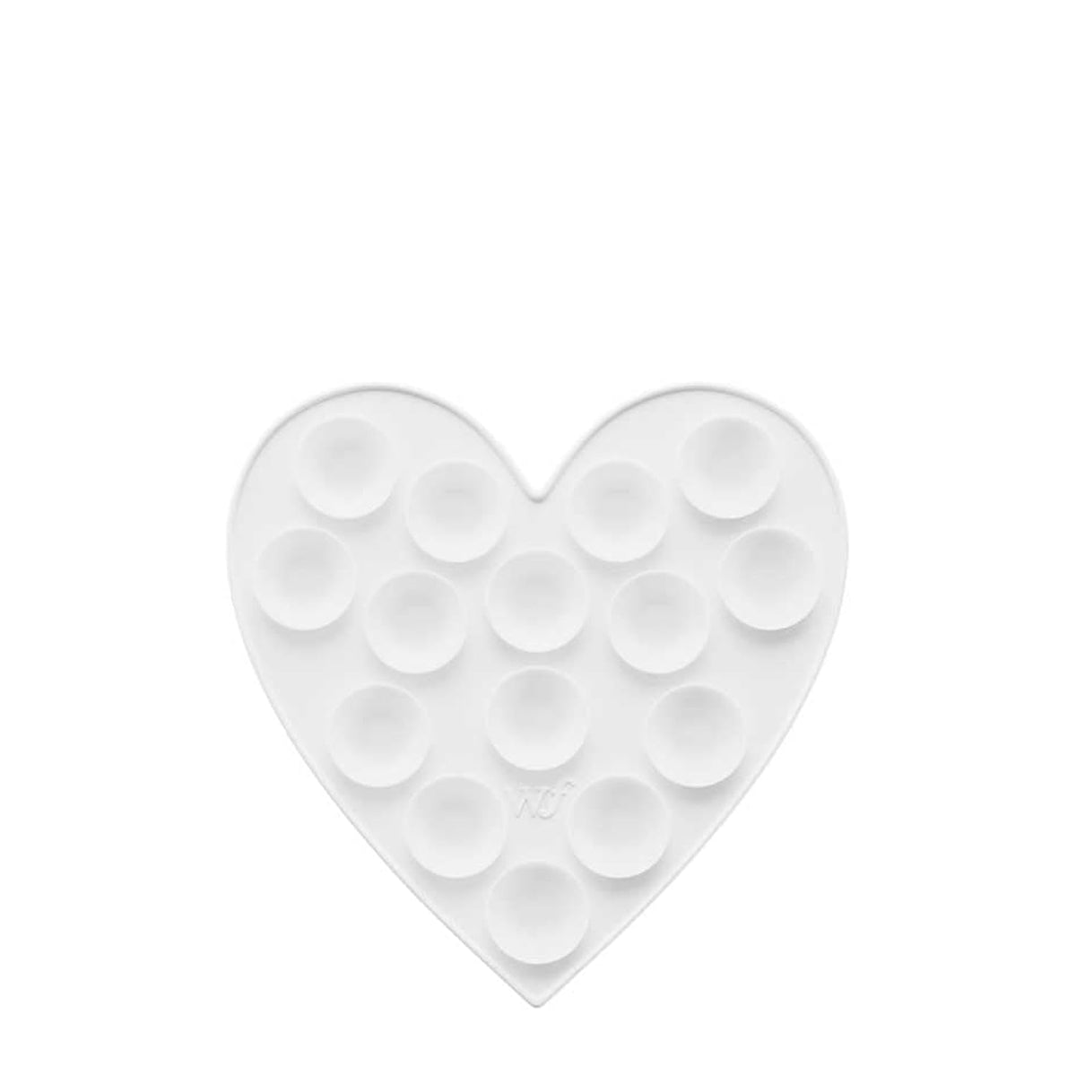 Cases - White Heart Stickeez, Compatible With Apple Iphones | Pink Trendy Cute Viral - Durable, Easy To Attach, Lightweight, Reusable, Double-Sided Suction, Women-Owned Small Business