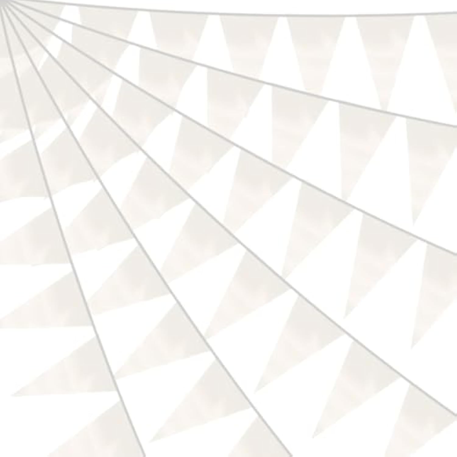 40M/130Ft White Triangle Pennant Banner Flag Metallic Fabric Bunting Garland For Christmas Graduation Wedding Engagement Anniversary Bachelorette Birthday Bridal Shower Valentines Hen Party Supplies