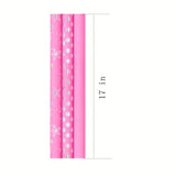 Girl Gifts Wrap Paper Roll 17 Inches,Pink Gifts Wrapping Paper,Girl Birthday Wrapping Paper,1 Roll Of Each Of The 3 Styles