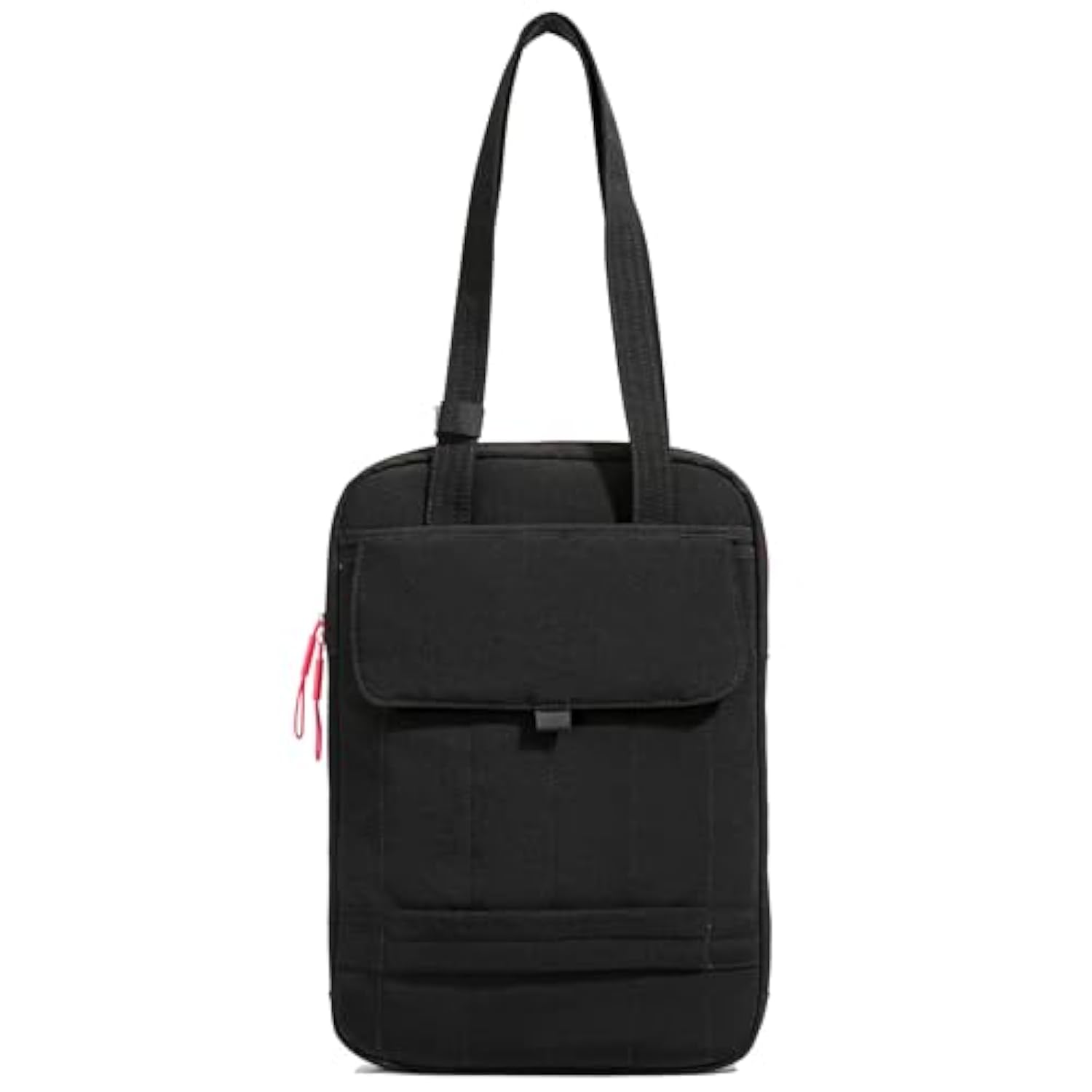 15.6 Inch Laptop Shoulder Bag, Vertical Puffy Laptop Sleeve For Macbook Pro/Air M4/M3/M2/M1 (2024-2019), Ipad Pro/Air/Mini, Quilted Puffer Handle Carrying Case With Luggage Strap (Black)