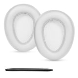 Ear Pads Ear Cushions Compatible With Jlab Jbuds Lux Anc Headphones Replacement Earpads Protein Leather Cover Repair Part (Light Gray)