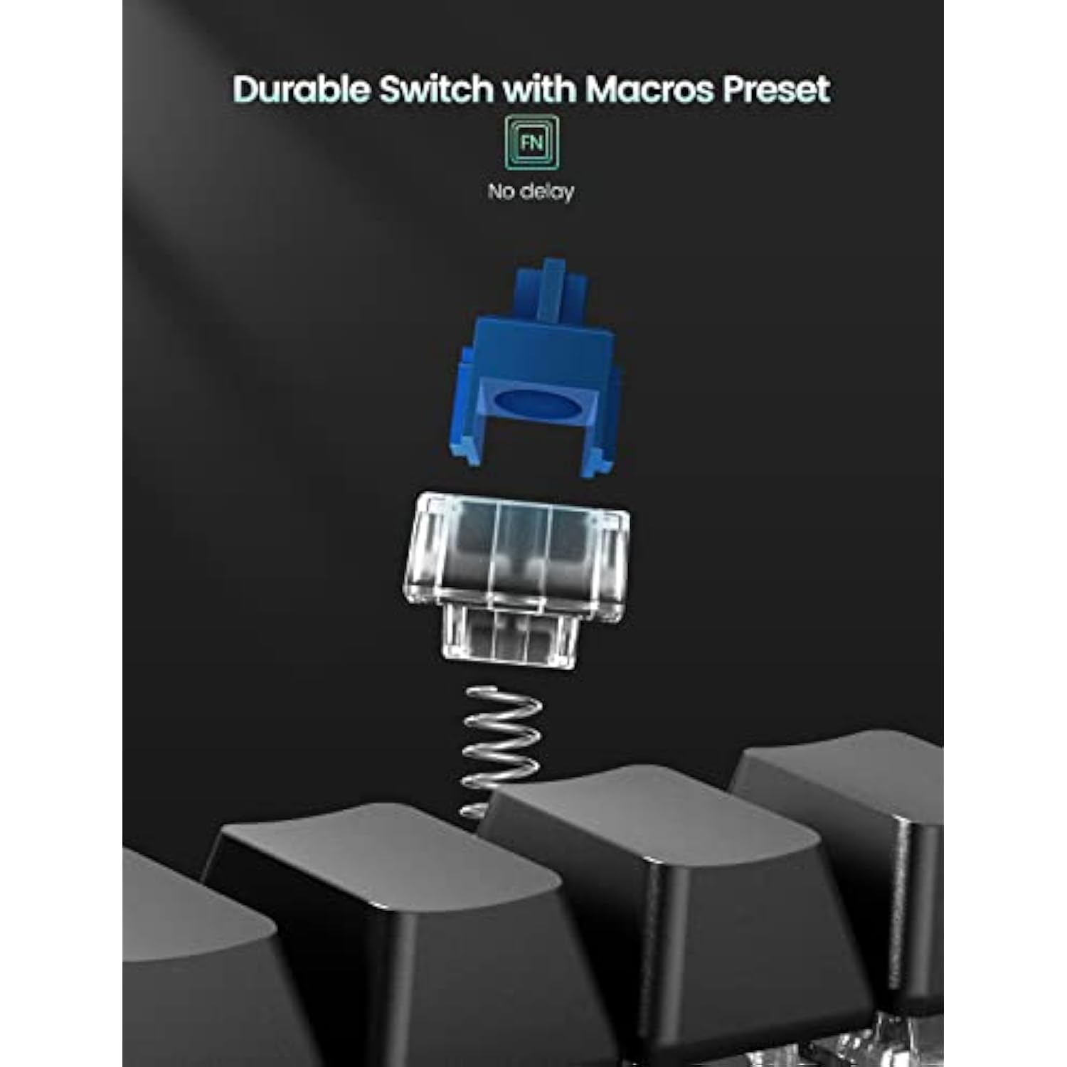 4 Fully Programmable Keys With Floating Window And Macro Multifunctional Keypa