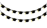 16PCS Graduation Decorations Banner 2026, Congrats Grad Banner, Black Graduations Party Banner Decorations, 2026 Graduation Garland for College High School Grad Party Supplies Decor