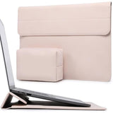 13.3-14 Inch Laptop Sleeve Case With Stand Function For Macbook Pro 14 M3/M2/M1 Pro/Max A2992 A2918 2024-2021, 13.8-13.5 Surface Laptop 7-1, Macbook Air 13, Apricot