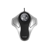 Kensington Orbit Optical Trackball Mouse, USB 2.0, Left/Right Hand Use, Black/Silver