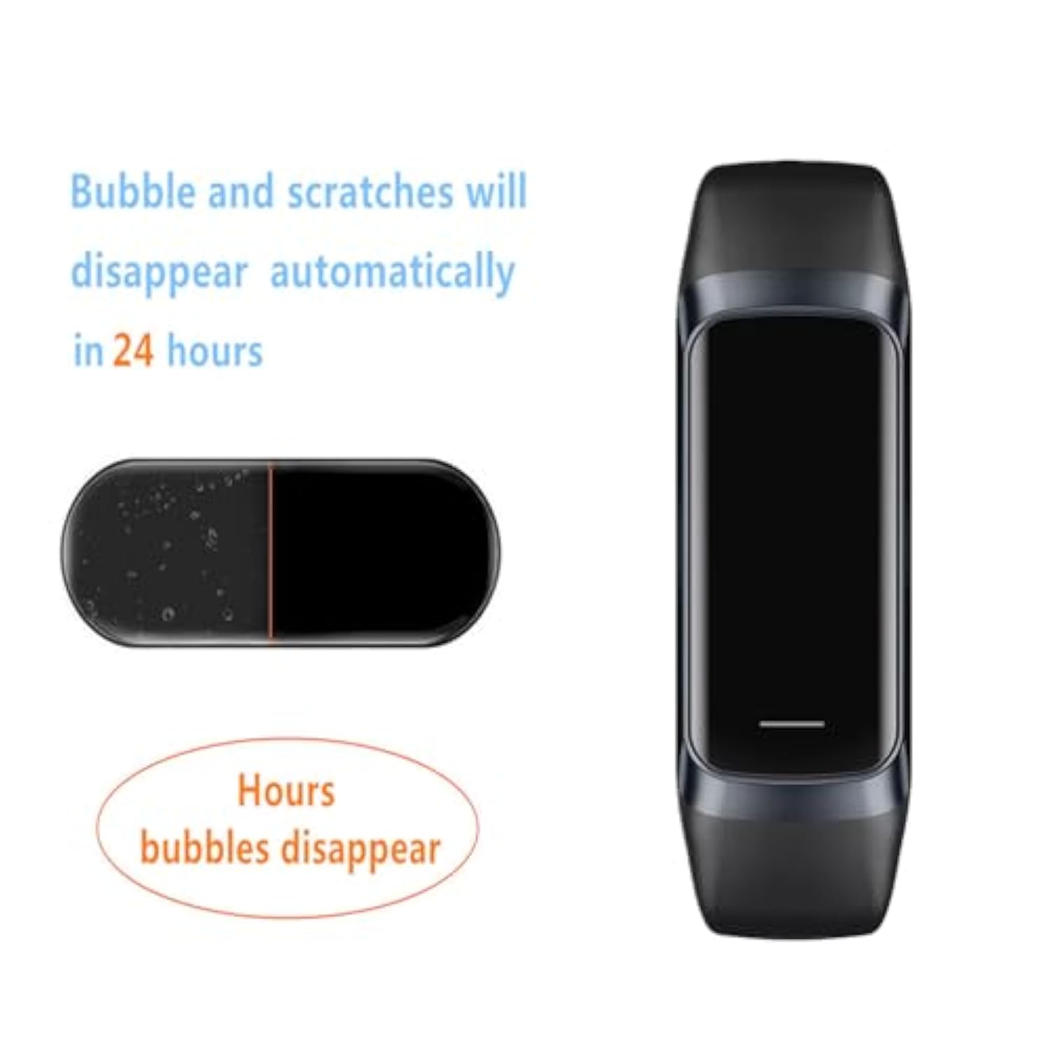 Screen Protector Compatible For Troty C60 Fitness Tracker 1.1" (6 Pack) Clear Tpu Soft Film Compatible For St-Care, Zeacool Fitness Tracker Watch