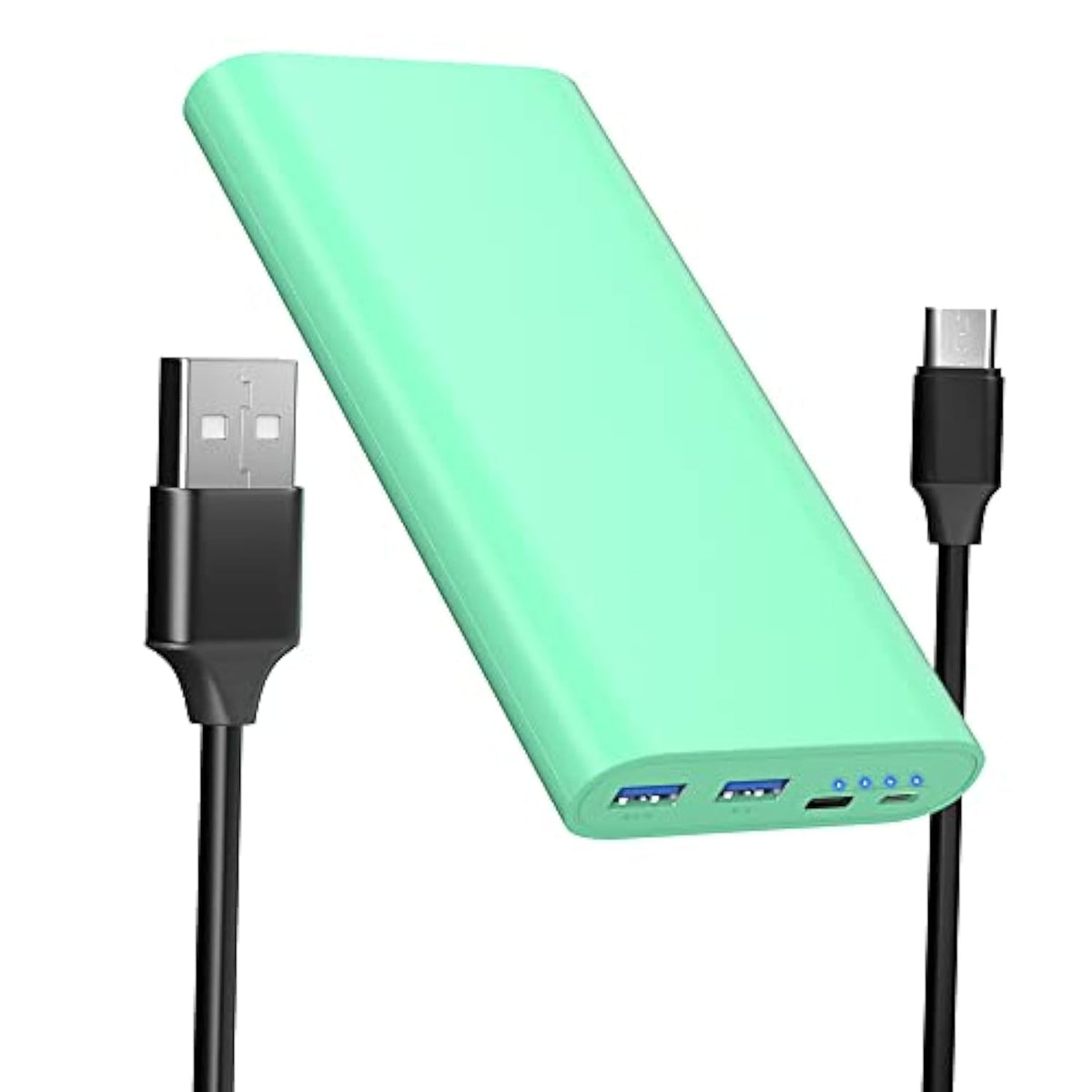 26800Mah Portable Charger Power Bank, Dual Usb W/Usb-C Fast Charging Battery Pack Charger For Iphone 16 15 14 11 Pro Max Xs Xr, Ipad,Airpods,Samsung S22 S23, Google Pixel 6, Android Phone Etc-Green